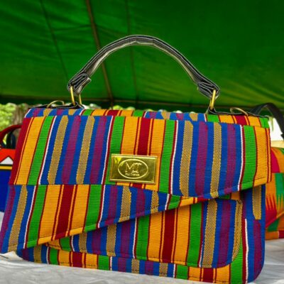 Half-face Kente handbag