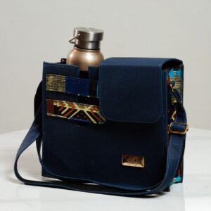 Shoulder bag (blue-black)